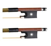 Arco De Violín Palo De Arco Violín Madera Brasil Pelo Caballo Mongolia Blanco Puro 4/4 Tamaño Completo 2 Uds/1 Lote Actuación Profesional(Type 5 156)
