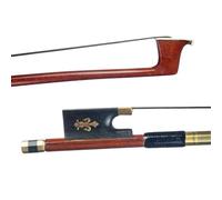 Arco de violín para principiantes Arco De Violín De Estudiante De Tamaño Completo 4/4, Palo Hecho A Mano Bien Equilibrado, Crin Negro, Flor De Lis, Ébano