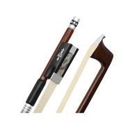 Arco de violín QA-21 4/4 de sándalo verde, cola de caballo pura tallada, línea Plus, piel de oveja plateada, reposamanos