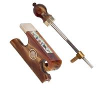 Arco de violín tipo Caracol, Rana, cuerno de toro, Material, Rana ojo de París for fabricante de arcos de violín/reparación de arco con tornillo barroco, 4/4