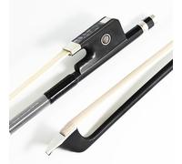 Arco de violonchelo de fibra de carbono VingoBow Pernambuco Performance! Tono profundo y potente 3/4 Tamaño 67 cm Color negro nuevo, Art No.100C