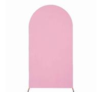 Arco elástico de Licra for Fiestas, Bodas y Festivales, 1,2 m,5,8, con Laterales for telones Fondo, Cubiertas for decoración cumpleaños Cubierta de Arco de Boda(Pink,100X200cm)