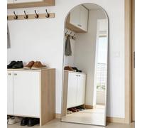 Arco espejo de longitud completa 162x 53cm espejo de piso Plateado