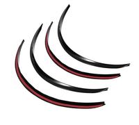 Arco Guardabarros Coche Guardabarros Universales De Goma Para Carrocería Coche Y Camión 4 Unidades Pasos Rueda Cejas Labios Tira Antiarañazos Adhesivo(Glossy Black)