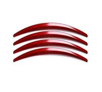 Arco Guardabarros Coche Para Tesla Para Model 3 2017 2018 2019 2020 2021 Juego 4 Molduras Arco Ceja Rueda Coche Tira Guardabarros Lateral Piezas Exteriores(Red)
