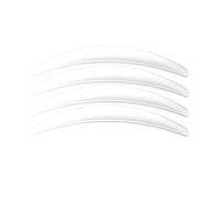 Arco Guardabarros Coche Para Tesla Para Model 3 2017 2018 2019 2020 2021 Juego 4 Molduras Arco Ceja Rueda Coche Tira Guardabarros Lateral Piezas Exteriores(White)