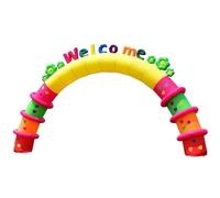Arco inflable con soplador Arco de arcoíris para fiestas de cumpleaños y decoración de jardín, arco inflable para eventos al aire libre y publicidad comercial(C,8M)