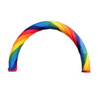 Arco inflable de arco iris con soplador para eventos al aire libre, fiestas de cumpleaños, decoración de jardín y celebraciones, exhibición publicitaria llamativa para todas las ocasiones