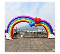 Arco inflable del arco iris arco inflable de la boda con los corazones for la decoración de los acontecimientos del partido Para principiantes en bricolaje(10m)
