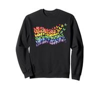 Arco Iris Bandera Mariposas Gay Orgullo Mes Arte Homosexualidad Sudadera