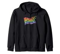 Arco Iris Bandera Mariposas Gay Orgullo Mes Arte Homosexualidad Sudadera con Capucha