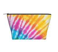 Arco Iris Colorido del teñido Anudado en Espiral, Bolsa de artículos de tocador Bolsa de Maquillaje Bolsa de cosméticos Bolsa de artículos de tocador de Viaje portátil