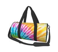 Arco Iris Colorido del teñido Anudado en Espiral, Bolsa de Viaje de Gran Capacidad, Bolso Redondo, Bolsa de Viaje Deportiva, Bolsa de Mano, Bolsa de Fitness