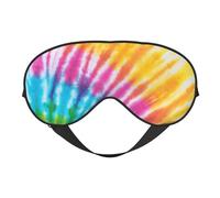 Arco iris colorido del teñido anudado en espiral, Cubreojos completos Antifaz bloqueador de luz Antifaz para dormir Antifaz suave con los ojos vendados Noche