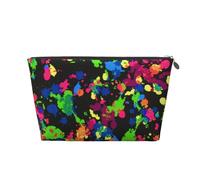 Arco Iris de Salpicaduras de Pintura de neón, Bolsa de artículos de tocador Bolsa de Maquillaje Bolsa de cosméticos Bolsa de artículos de tocador de Viaje portátil