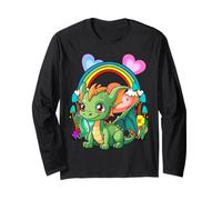 Arco Iris Dragón Dragón Niños Niño Niño Bebé Cuento De Ha Manga Larga