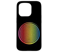 Arco Iris Espiral Espiral autohipnosis ilusión óptica Arco Iris Carcasa para iPhone 15 Pro
