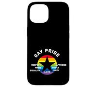 arco iris estrella orgullo demo respeto razones LOL Cool Carcasa para iPhone 15