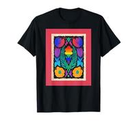 Arco Iris Floral Art LGBTQ Botanical Folk Blooms Camiseta