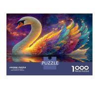 Arco Iris Inferno Cisne 1000 Piezas Puzzle 3D - Cartón Resistente & Puzzle Reto Mental Fuego Vibrante - para Adolescentes 70x50cm/1000pcs Regalo De Cumpleaños