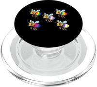 Arco Iris LGBTQ Abejas Banderas del Orgullo Identidad Queer PopSockets PopGrip para MagSafe