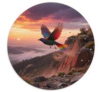 Arco Iris Lorikeet1000 Piezas Rompecabezas Circular Complejidad Visual Desde 10 Años Reconocimiento De PatronesPájaro Decoración De Habitación Set De Regalo 1000pcs (67.5x67.5cm)