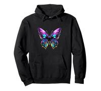 Arco Iris Mariposa Arte Colorido Mariposa Natur Sudadera con Capucha