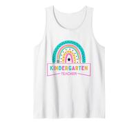 Arco iris para maestros de jardín de infantes: lindo gráfico colorido Camiseta sin Mangas