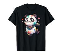 Arco Iris Pintar Panda Lindo Amante Camiseta