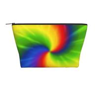 Arco Iris teñido Anudado, Bolsa de artículos de tocador Bolsa de Maquillaje Bolsa de cosméticos Bolsa de artículos de tocador de Viaje portátil