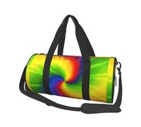 Arco Iris teñido Anudado, Bolsa de Viaje de Gran Capacidad, Bolso Redondo, Bolsa de Viaje Deportiva, Bolsa de Mano, Bolsa de Fitness