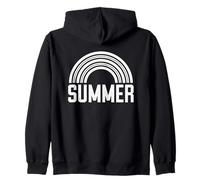 Arco Iris Verano Retro Arc Nostalgia Sudadera con Capucha