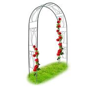 Arco jardín Celosía jardín verde Enrejado para plantas trepadoras de metal | Celosía de jardín resistente, perfecta para decorar y soportar tus plantas trepadoras. Medidas: 150x60 cm