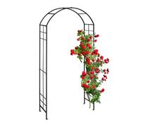 Arco jardin soporte para plantas pérgola decorativa 6,4 kg negro arco metálico