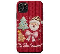 Arco Lindo del árbol de Navidad de Papá Noel del Ganchillo de Tejer Carcasa para iPhone 11 Pro MAX