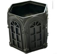 Arco - Maceta, maceta de estilo nórdico para suculentas transpirable, decoración de escritorio para jardín al aire libre, adorno para plantas pequeñas (negro)
