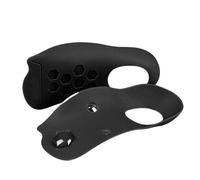 Arco magnético para pies, medio cojín, soporte de arco de pie plano, soporte interno externo plantar, tipo Xo, plantilla ortopédica para masaje (negro, M (35-39))