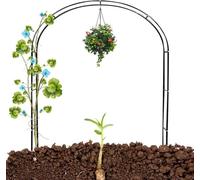 Arco metálico para bodas, Arco de jardín for rosas, for plantas trepadoras, ancho de 1,4 m a 3,5 m(Black,W1.2M*H2.2M)
