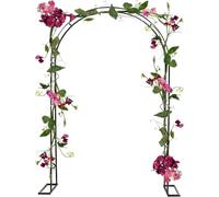 Arco metálico para bodas, Enrejado de hierro resistente for rosas - Pérgola Archway(Green,W1.8M*H2.2M)