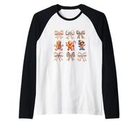 Arco navideño de Hombre de Jengibre Camiseta Manga Raglan