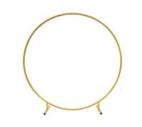 Arco para bodas, Arco circular de metal for decoración de globos y flores, multicolor, varios tamaños(Gold,2.4m - 7.8ft)
