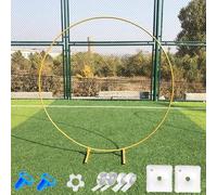 Arco para bodas, Kit de arco de globos redondo de metal dorado y blanco de 1 a 2,5 m (3,2 a 8,2 pies)(Gold,1.5m - 4.9ft)