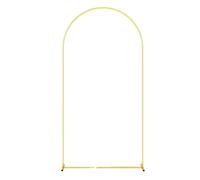 Arco para globos estructura Arco de metal dorado for bodas, 1 unidad, , m, ,8 y 2, , ideal for ceremonias fiestas(120x220cm 7.22FT)