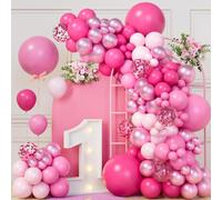 Arco Para Globos Rosas - 115 Piezas Globos De Cumpleaños Decoracion Fiesta para Cumpleaños, Baby Shower, Gender Reveal, Cumpleaños Barbie Decoracion, Carnaval, Boda Comprometimo Aniversario