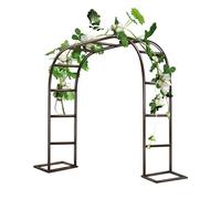 Arco para Rosas Arco Jardín Exterior,cenador de jardín para Enredaderas trepadoras,Arco Metálico de Jardín,Ancho x Alto, 80x200cm,120x220cm,200x230cm,350x220cm(Marrón,L350xW40xH220cm)