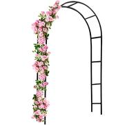 Arco para rosas negro 240x140x37cm