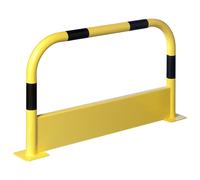 Arco parachoques con protección frente al acceso inferior, Ø 60 mm Mottez, acero, altura 640 mm