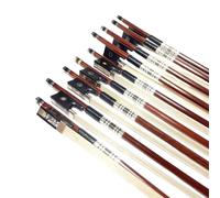 Arco Profesional De Violín 10 Uds Brazilwood 4/4 3/4 1/2 1/4 Arco De Violín Rana De Ébano Pelo Caballo Blanco(1-4)