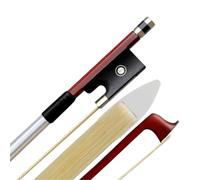 Arco Profesional De Violín 10 Uds Profesional Brazilwood 4/4 3/4 1/2 1/4 1/8 Arco De Violín Rana De Ébano Pelo Caballo Blanco(3-4)