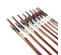 Arco Profesional De Violín 10 Uds Profesional Brazilwood 4/4 3/4 1/2 1/4 Arco De Violín Rana Ébano Pelo Caballo Blanco(1-4)